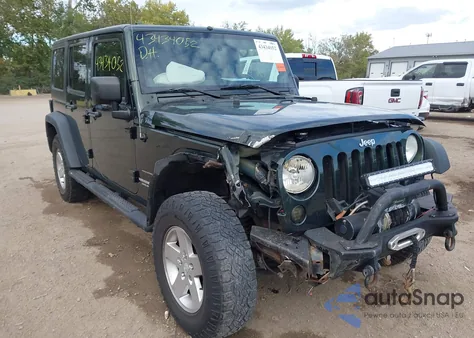 2011 Jeep Wrangler Unlimited Sport z USA, uszkodzony, nr VIN 1J4BA3H12BL513136
